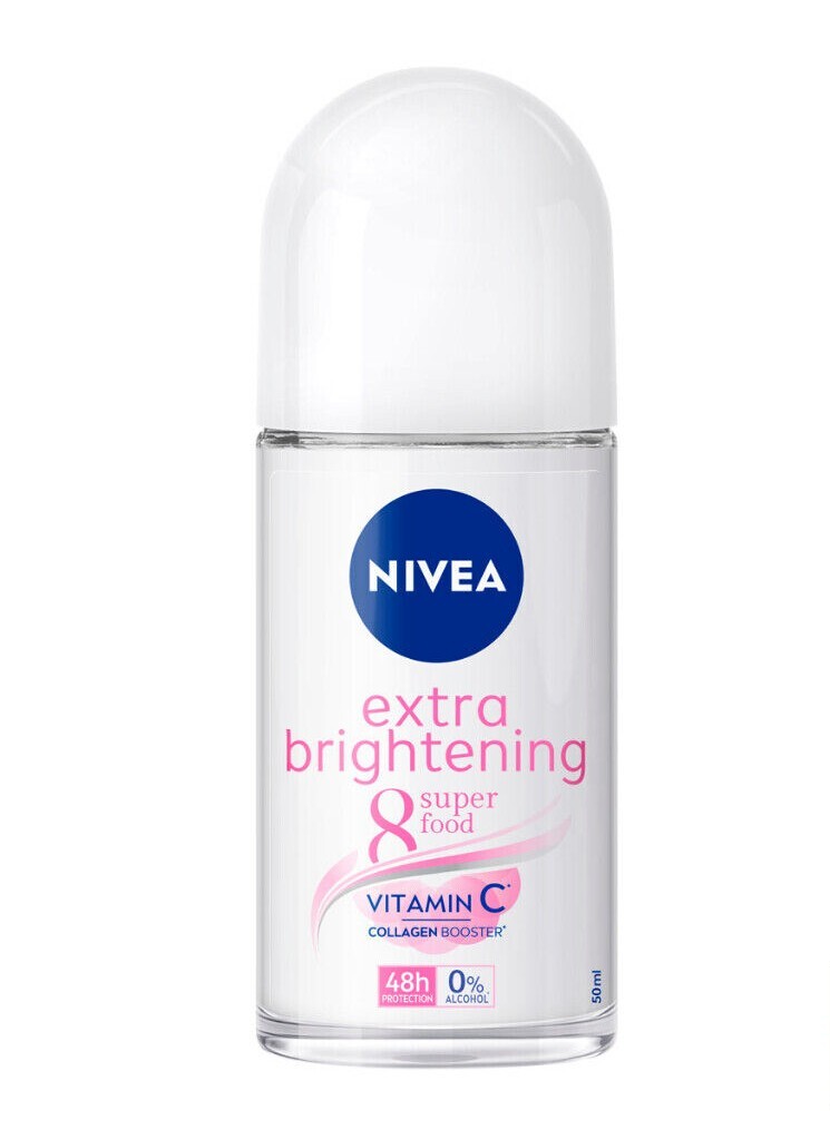 Nivea Extra Brightening Roll On Deodorant 48Hrs Gentle