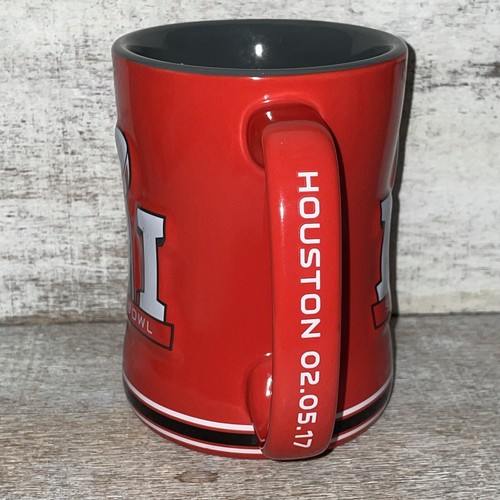 NFL Patriots vs. Falcons Coffee Tea Mug Handle Superbowl LI Houston 2-5-2017 Red - Picture 2 of 5