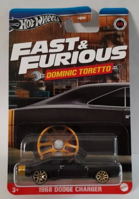 HOT WHEELS FAST & FURIOUS DOMINIC TORETTO 1968 DODGE CHARGER 5/5 HRW50