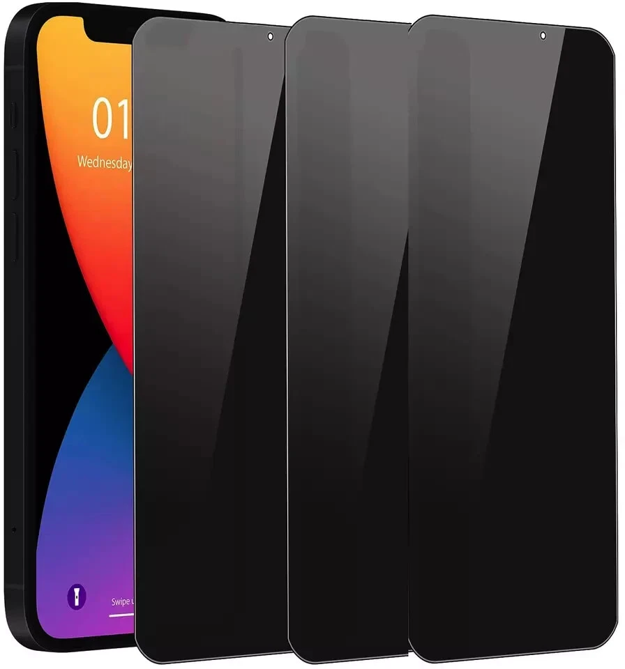 Wholesale Privacy Tempered Glass Screen Protector for iPhone 17 16 15 14 Pro Max - Image 3 of 4