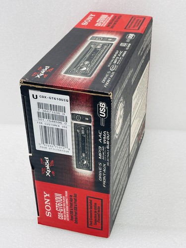 New Open Box Sony CDX-GT610UI FM/AM COMPACT DISC PLAYER 52Wx4, 100dB+, 24bit DAC - Picture 6 of 7