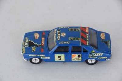 Peugeot - 504 Coupé Rally Bandama 1976 - Norev Micro HO - 1/87 - Autos Miniatures