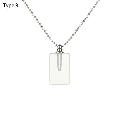 Crystal Vial Necklace Lucky Charm Perfume Jar Pendant Wishing Bottle Pendant - Picture 21 of 21