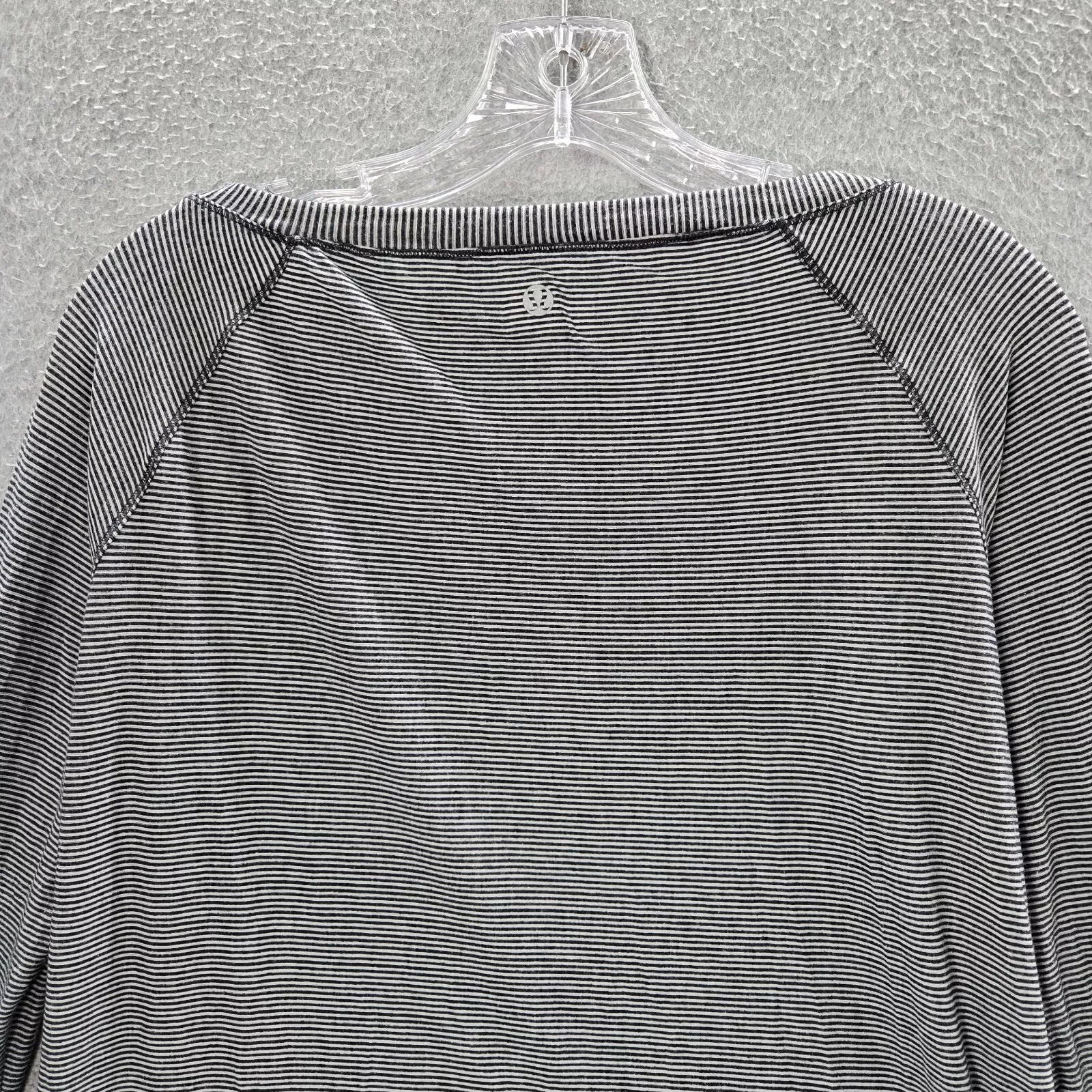 lululemon activewear striped presence of mind pullover shirt