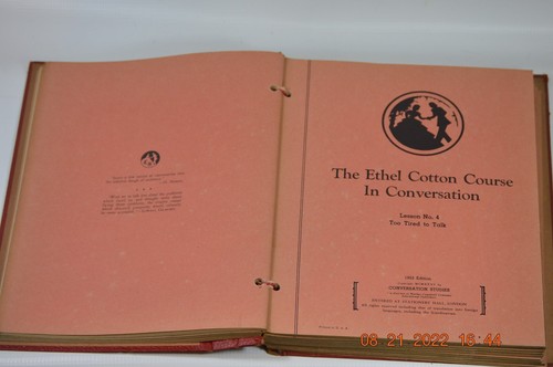 The Ethel Cotton Course in Conversation in 12 Lessons 1955 Edition Book - Picture 6 of 8