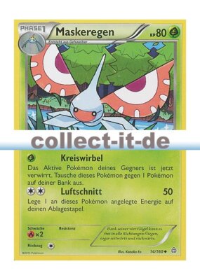 Pokemon XY - Protoschock 14/160 Maskeregen Deutsch