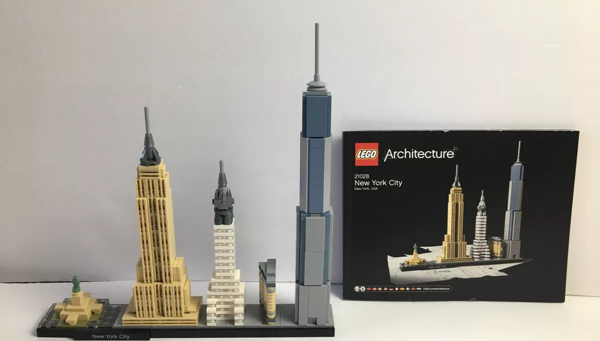 LEGO Architecture New York City 21028, Build It Yourself New York Skyline  Model Kit for Adults and Kids (598 Pieces) 