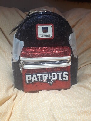 Loungefly NFL New England Patriots  Mini Backpack - Official Licensed NEW NFL New England Patriots Patches Mini Backpack | Loungefly main image 4