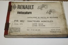 manuel pièces de rechange PR