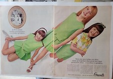 1966 W.T. Grants stores girls green clothing vintage fashion ad