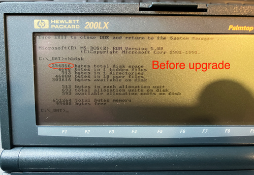 ⭐ HP 200LX palmtop 4MB Memory Upgrade - 第 3/4 張圖片
