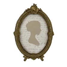 Vintage Picture Frame 5x7 Inch, Oval Antique Photo Frames with Glass Front, L...