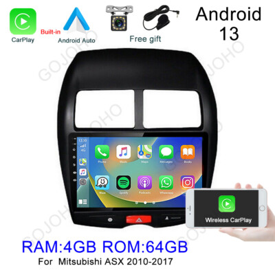 64GB Android 13 Car Stereo Radio GPS Navi Carplay For Mitsubishi ASX 2010-2017