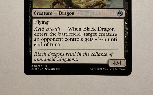 X4 BLACK DRAGON AFR MTG BLACK CREATURE UNCOMMON X4 NM - Picture 3 of 5