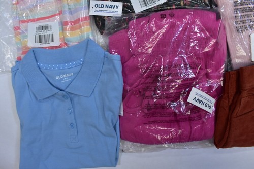 Old Navy Bulk Lot Of 16 Girls Size 6 7 Mixed Seasons Tops Bottoms Shorts Skirts - Picture 4 of 7