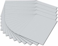 Folia 614/50 80 - Fotokarton Din A4, 300 G/Qm, 50 Blatt, Hellgrau - Zum Basteln