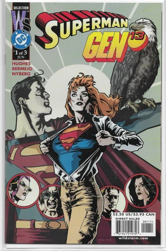 Superman Gen 13 #1 2 3 Variants Wildstorm DC Comics Adam Hughes Bermejo