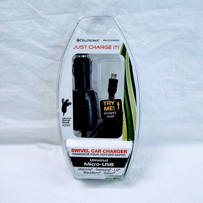 Celltronix Universal Micro-USB Swivel Car Charger
