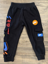Nike Air Jordan Black Multi Cargo Joggers Boys Size 4. MSRP 48
