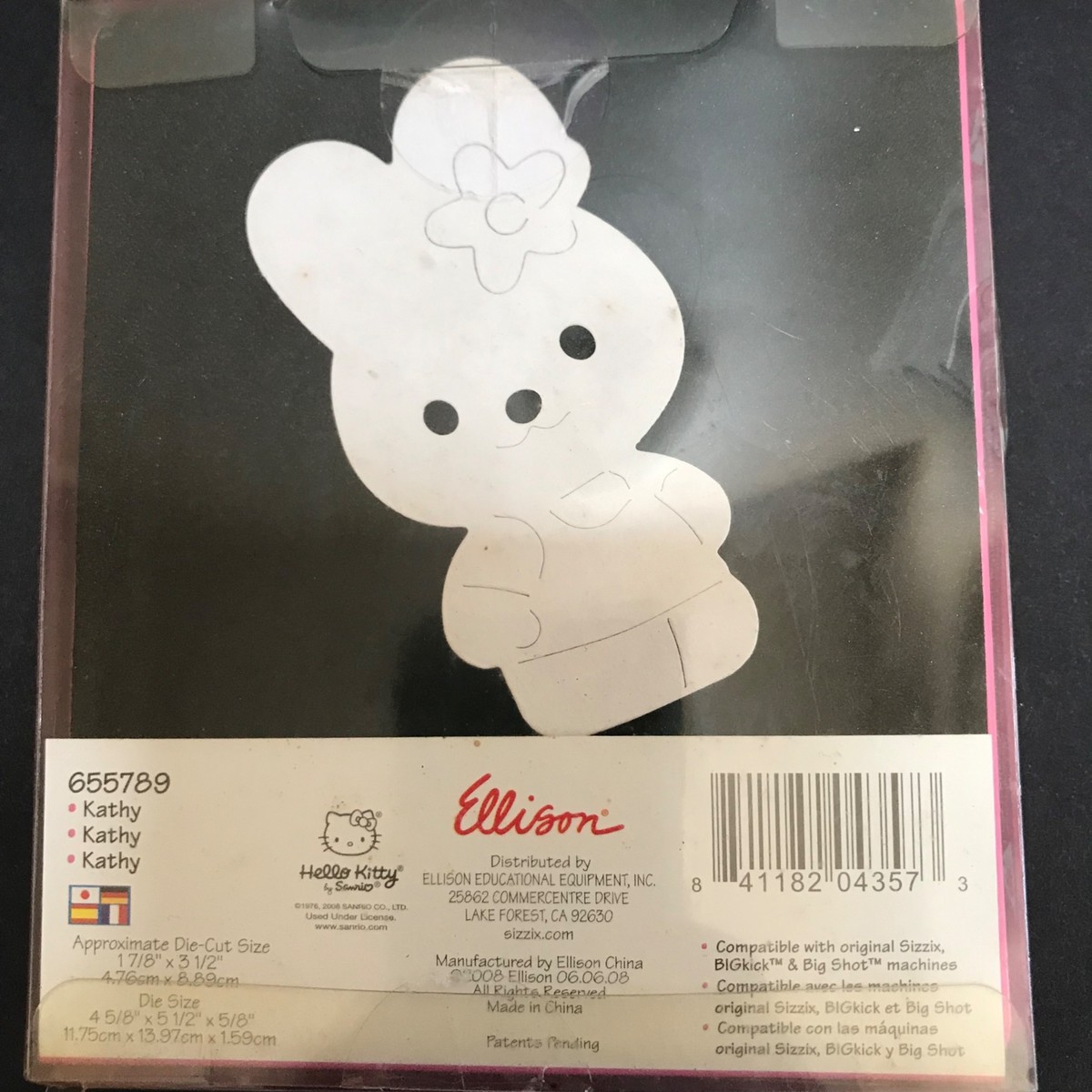 Two Sizzix Hello Kitty Kathy #655789 & Daisies Original Die Cut