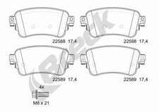 BRECK Bremsbeläge hinten für Toyota Proace Bus Citroën Spacetourer Jumpy