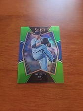 2022 Panini Select Hyun-Jin Ryu Green Prizm #190. #2/5 Made 0003806