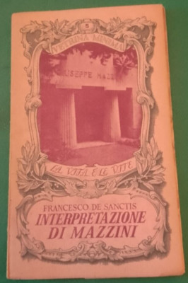 De Sanctis Francesco - Interpretation von Mazzini - Vitrine mindestens 5