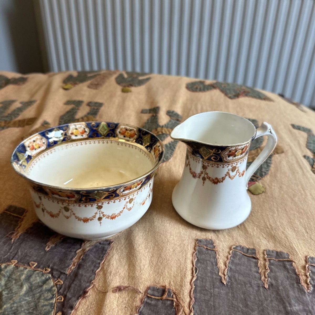 vintage Imari Melba bone china Hug And Bowl