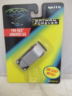 Kenner 1995 Batman Forever Two-Face Armored Car Die-Cast Metal 1:64 Vehicle- MIP