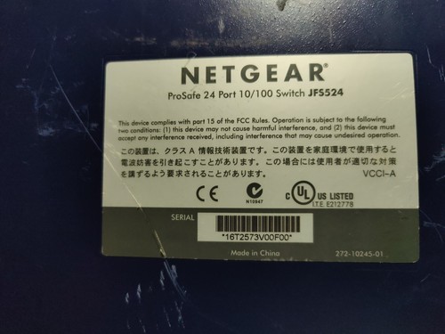 NETGEAR JFS524v2 Prosafe 24-Port 10/100 Network Switch - Picture 5 of 6