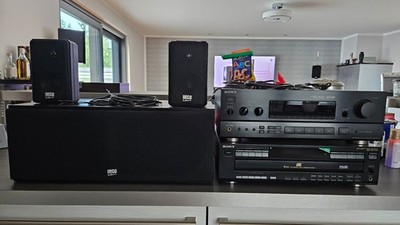 Sony Stereoanlage mit Receiver, CD Wechsler und 2.1 Lautsprecherset
