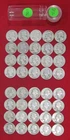 1942 P Washington Silver Quarter Roll - Circulated - 40 Coins -Actual Coins L136