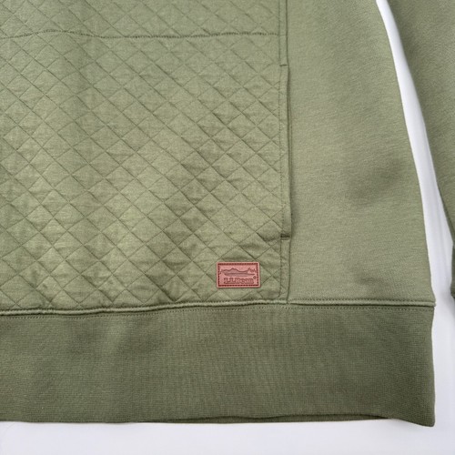 L.L.Bean Women’s XL Olive Green Quilted 1/4 Zip Pullover Sweatshirt Long Sleeve - Picture 5 of 12