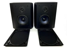 Polk Audio FX3001 Dipole Bipole Surround Speakers Pair Home Theater Audio CLEAN