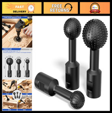 3-PC Rotary Burr Set - 5/8-11 Thread Ball Gouge for Angle Grinders  Carbide Ste