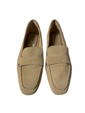 Franco Sarto Suede Leather Persia Sand Women’s 9M Loafers Slip-On Shoes