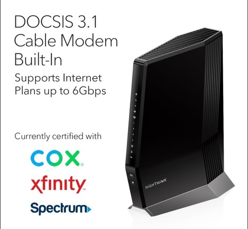 NETGEAR Nighthawk REFURBISHED CAX80 AX6000 8-Stream Wi-Fi 6 Modem Router 6Gbps❗️ - Afbeelding 4 van 8