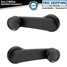Front Window Crank Handle Black LH RH Pair for Nissan D21 Pickup Truck New