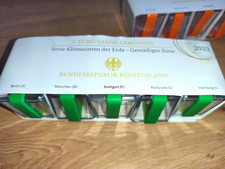 5 Euro BRD 2019 Set Klimazonen der Erde Gem&auml;&szlig;igte Zone