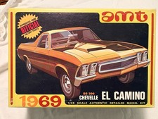 Amt 1969 Chevelle El Camino Ss396 Y914 Model Kit Started Build 125 Wbox