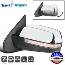 Fits 2014-2018 Silverado Sierra Left Side Mirror W Power Heated Led Turn Signal Fits 2014-2018 Silverado Sierra Left Side Mirror W Power Heated Led Turn Signal