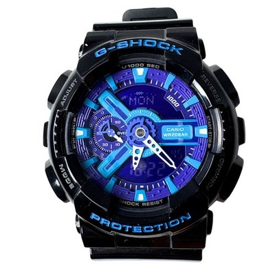 Casio G-Shock GA-110HC-2A Blue Analog Digital Watch Module 5146