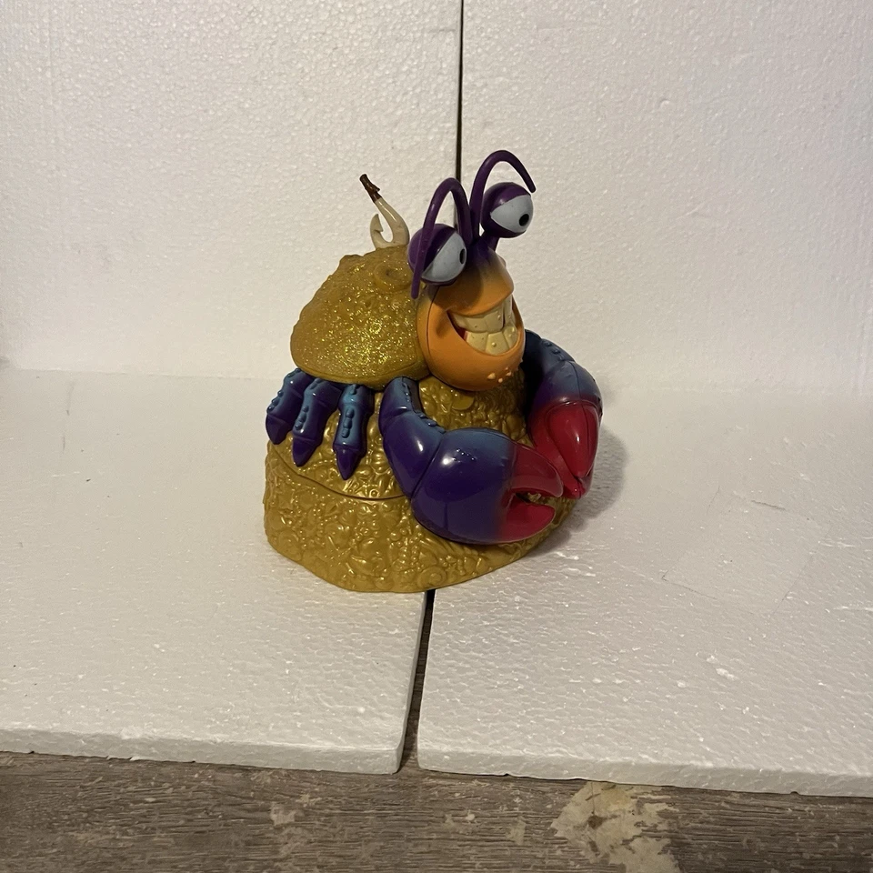 Disney Moana Tamatoa Joyero Cangrejo Cantando Brillante Brillante Estatuilla FUNCIONA Foto 4 de 4