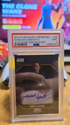 Topps Star Wars Chrome Black 2024 Moff Gideon Auto /50 Giancarlo Esposito PSA 9