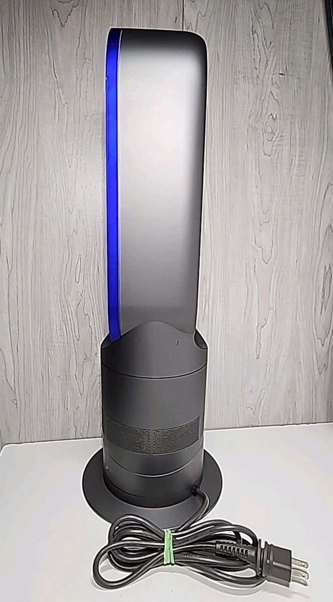 Dyson AM04 Hot + Cool Fan Heater, silver and blue for sale online
