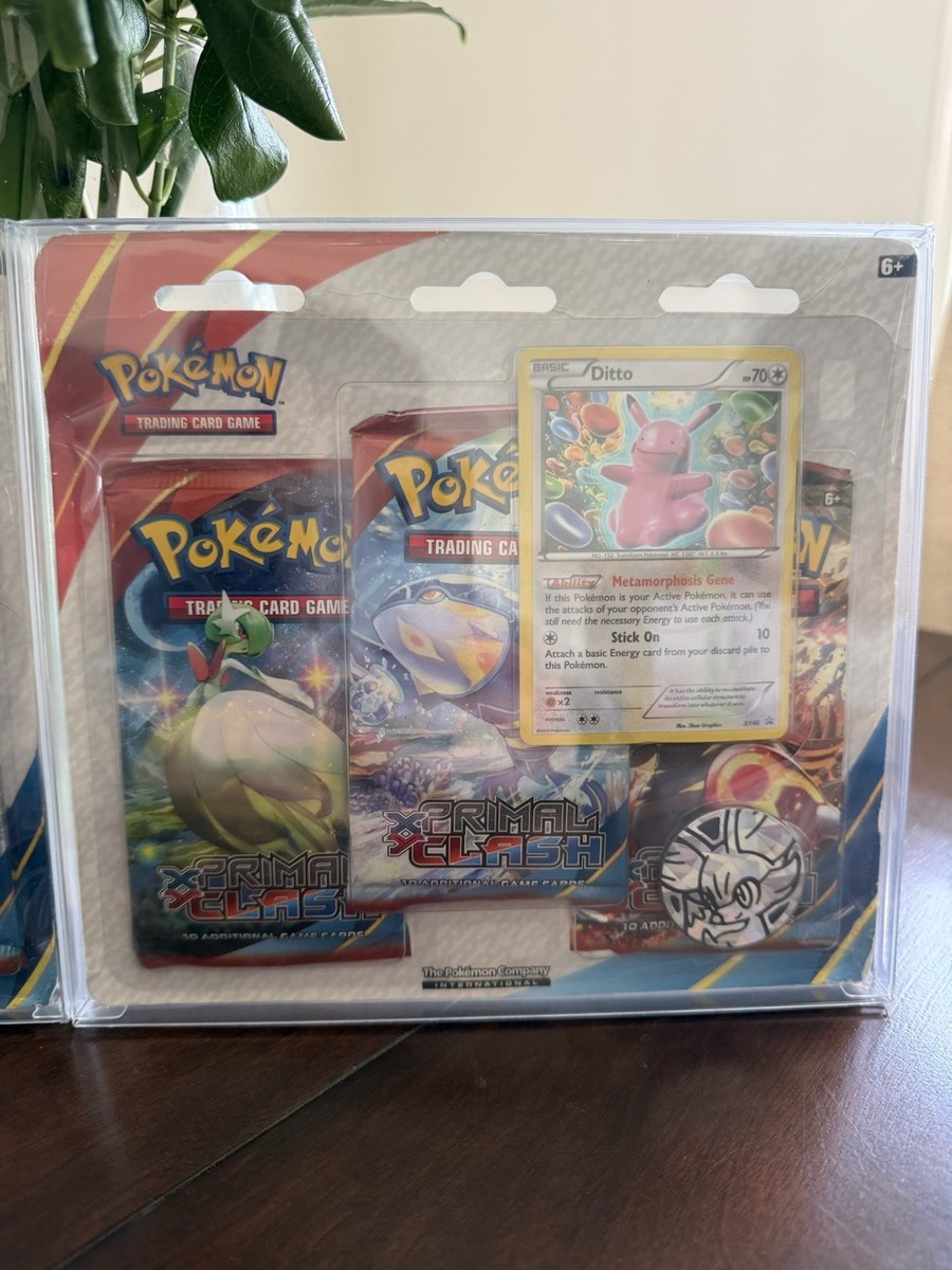 Pokémon 2015 XY Primal Clash 3 Pack Promo Blister Set Of 2 (Ditto