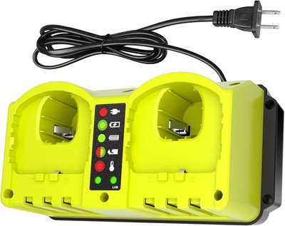Dual Ports Charger Station P117 18V Charger for Ryobi 18V Battery P100 P102 P103