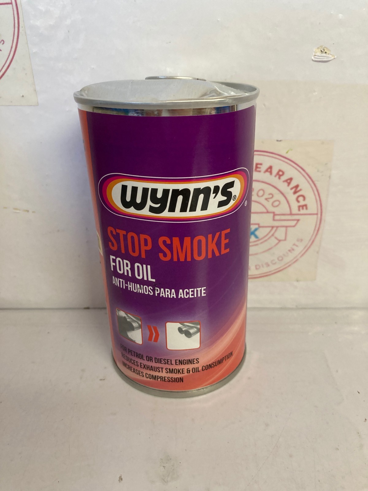 Wynns Stop Smoke Oil Additive Petrol & Diesel Engines Reduce Exhaust Smoke 325ml