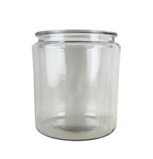 Vintage 2 Gallon Anchor Hocking Heritage Hill Jar Clear Canister 11 x 9"