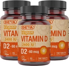 Deva Nutrition Vegan Vitamin D (2400 IU) 90 T...